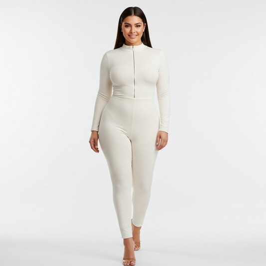 Nielia Flex Fit Zipper Bodysuit